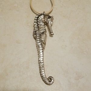Sterling Silver Seahorse Pendant Charm Beach